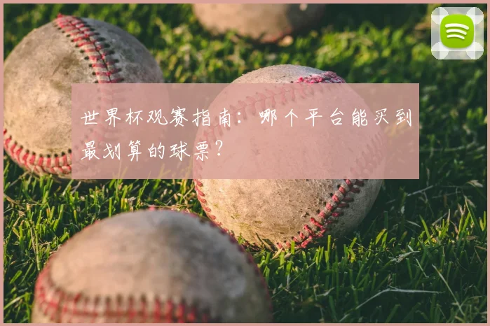 世界杯观赛指南：哪个平台能买到最划算的球票？